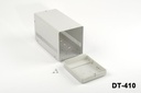 [dt-410-k-0-g-0] Caja para fuente de alimentación DT-410 (gris claro, apertura de pantalla cerrada)++