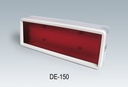 DE-150-G-A-G-0] E-150 Beeldschermbehuizing (Lichtgrijs, voorkant Rood glanzend paneel-Achterkant Lichtgrijs paneel)