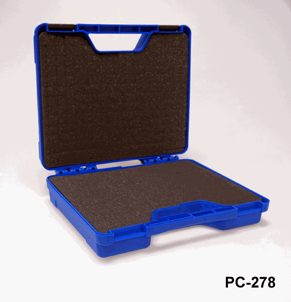 PC-278 Пластиковый кейс (синий) с пенопластом