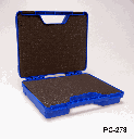 PC-278 Custodia di plastica (blu) con schiuma