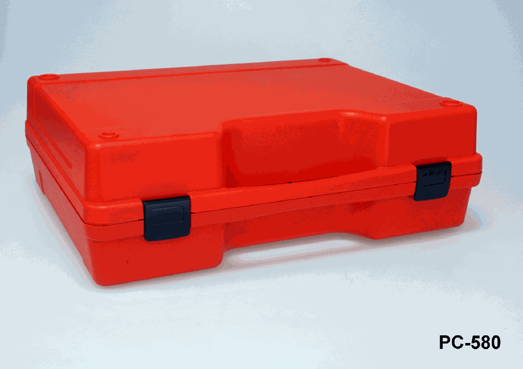 Custodia di plastica PC-580 (rosso)