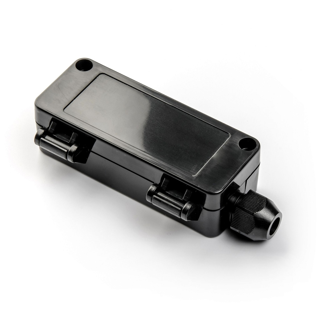 TB-240 IP-67 Enclosure with Moulded-on Cable Gland (Black, ABS, V0)