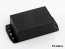 [PR-040-A-0-S-0] Пластмасов корпус за проекти PR-040 (черен, с ухо за монтиране, HB )