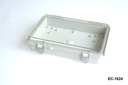 [EC-1624-5-A-G-T] Caja de plástico EC-1624 IP-67 (gris claro, ABS, sin placa de montaje, tapa transparente, grosor 53mm )