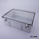 [EC-3040-16-C-G-0] Caja de plástico EC-3040 IP-65 (Gris claro, ABS, con placa de montaje, tapa plana , Espesor 160 mm , HB )