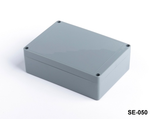[SE-050-0-0-D-0] ضميمة SE-050 IP-67 البلاستيكية شديدة التحمل (الرمادي الداكن, ABS, الغطاء المسطح, HB)