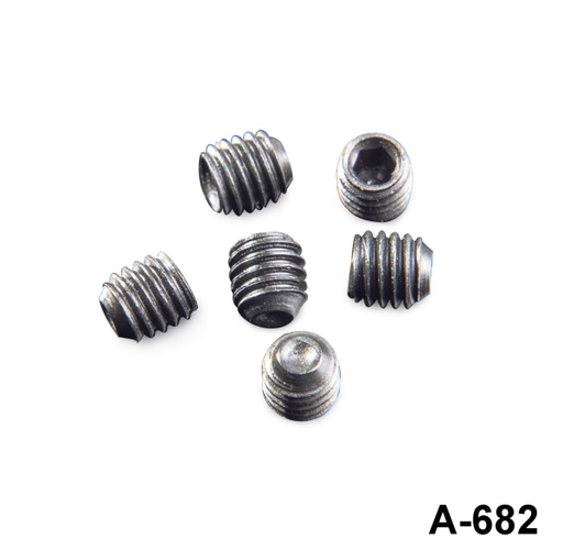 [A-682-0-0-S-0] A-682 M3x3 mm Setscrew