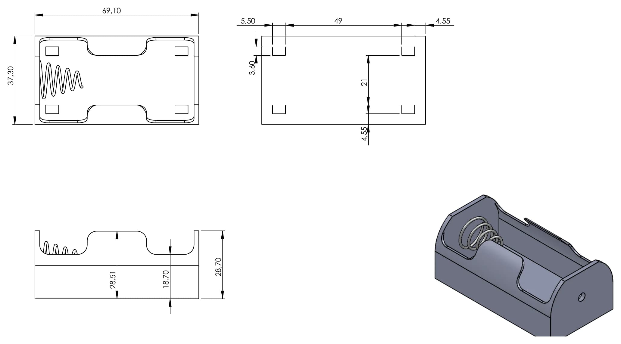BH-111-A teknik çizim