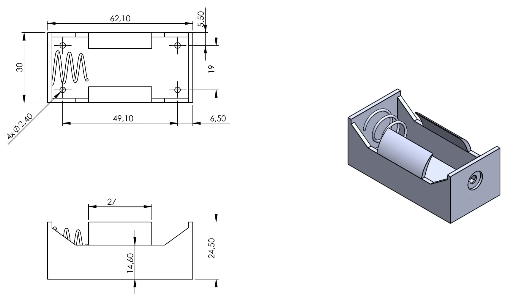 BH-211-2A teknik çizim
