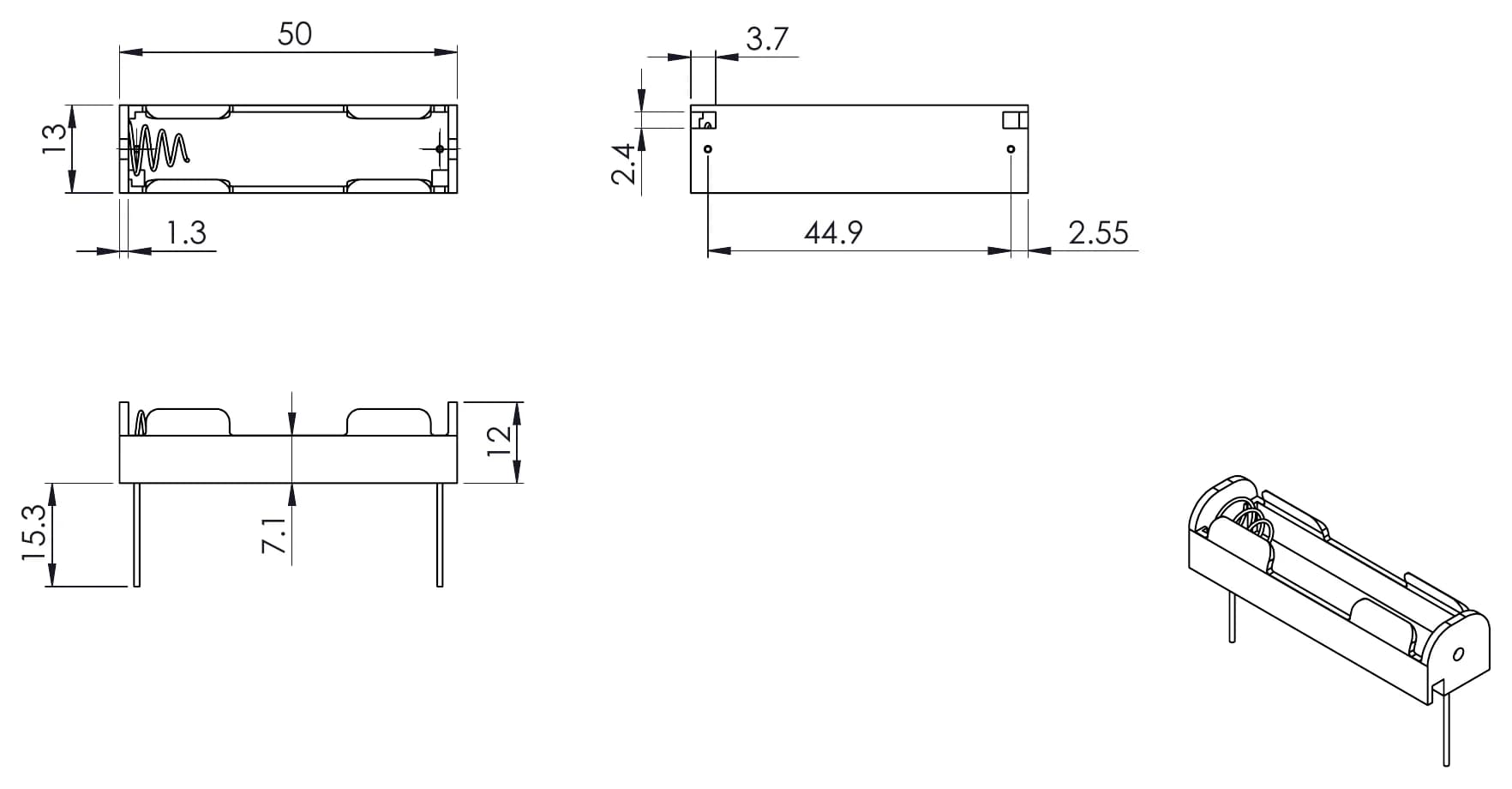 BH-411-4P24 teknik çizim