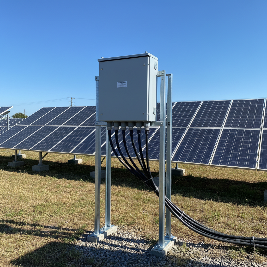 IP67 enclosure at solar panel installation