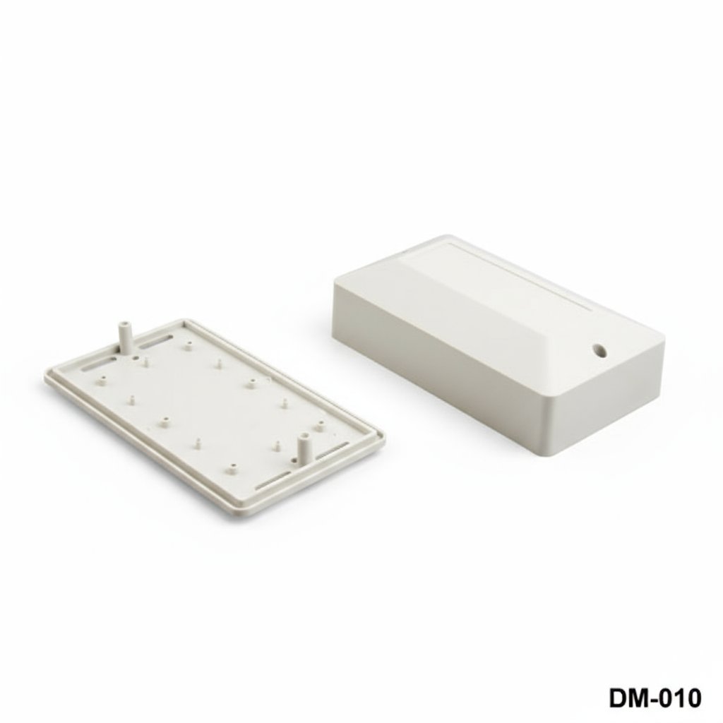 [DM-010-0-0-G-0] DM-010 Custodia per il montaggio a parete (grigio chiaro, pool di adesivi completo)