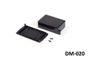 [DM-020-0-0-S-0] DM-020 Wall Mount Enclosure (Black, no Sticker Pool, w 2 Screws)+