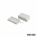 [DM-020-0-0-G-0] DM-020 Duvar Tipi Kutu (Açık Gri, Etiket Havuzsuz, 2 Vidalı)+