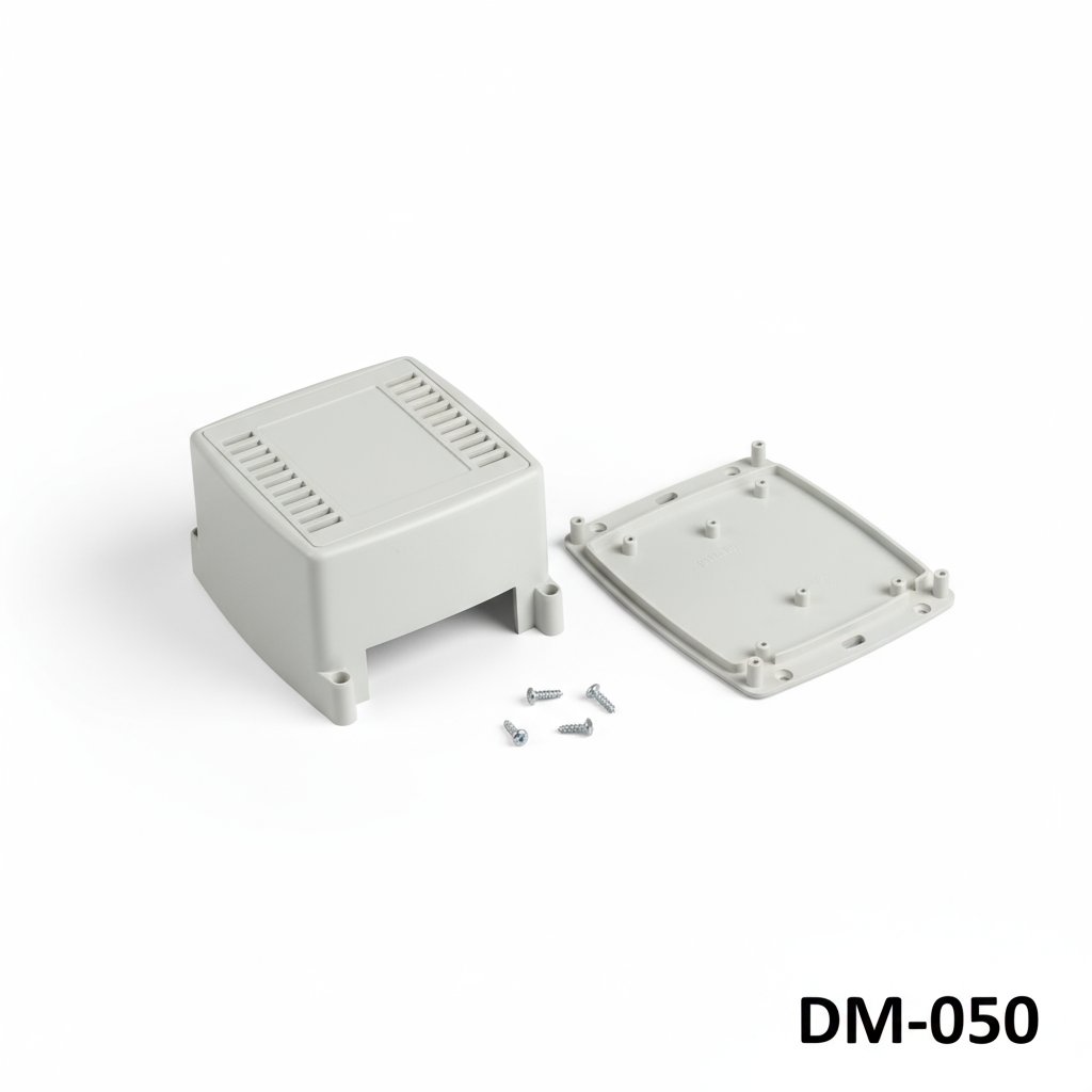 DM-049 Contenitore per montaggio a parete (grigio chiaro, aperto) Pezzi