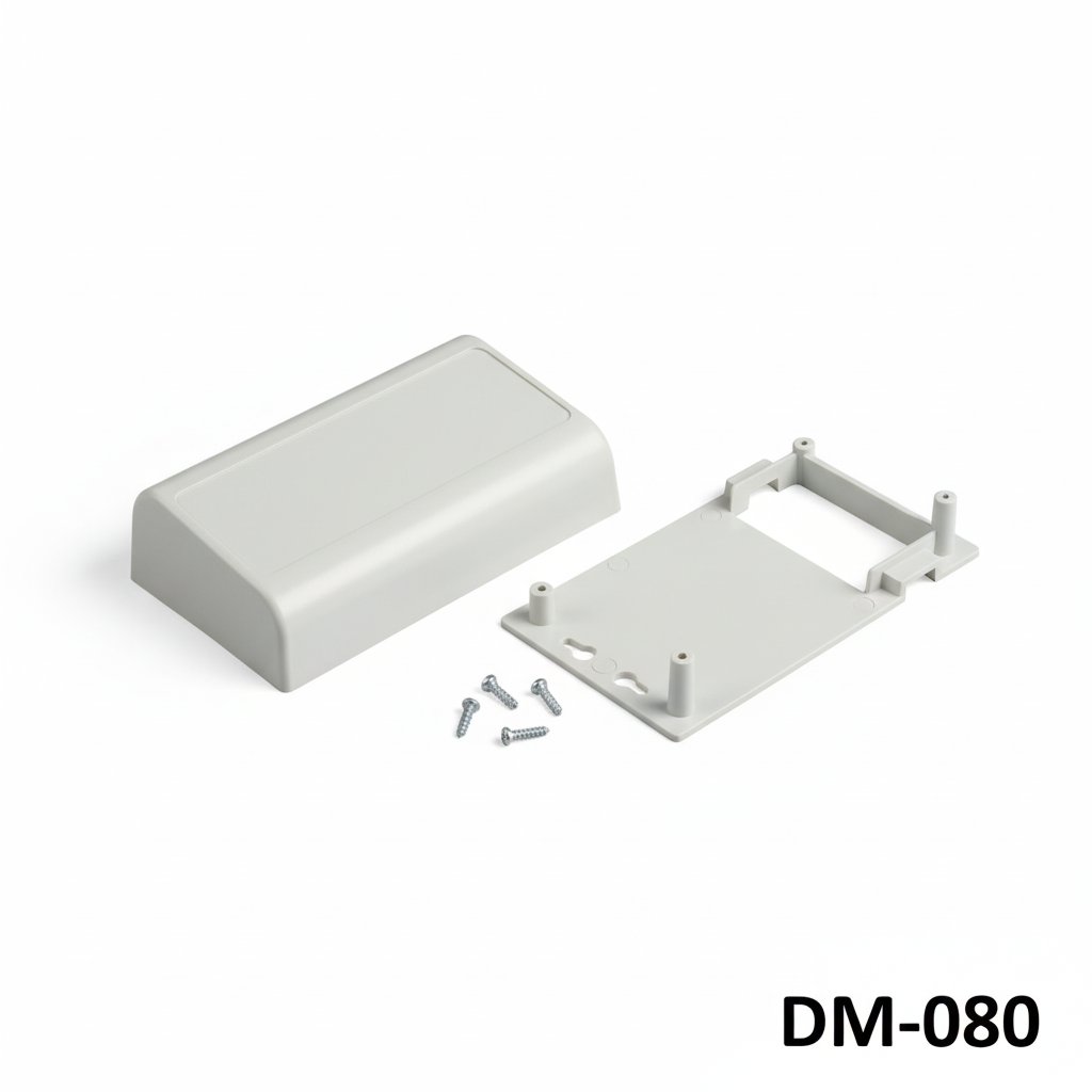 DM-080 Custodia per montaggio a parete (grigio chiaro) Pezzi