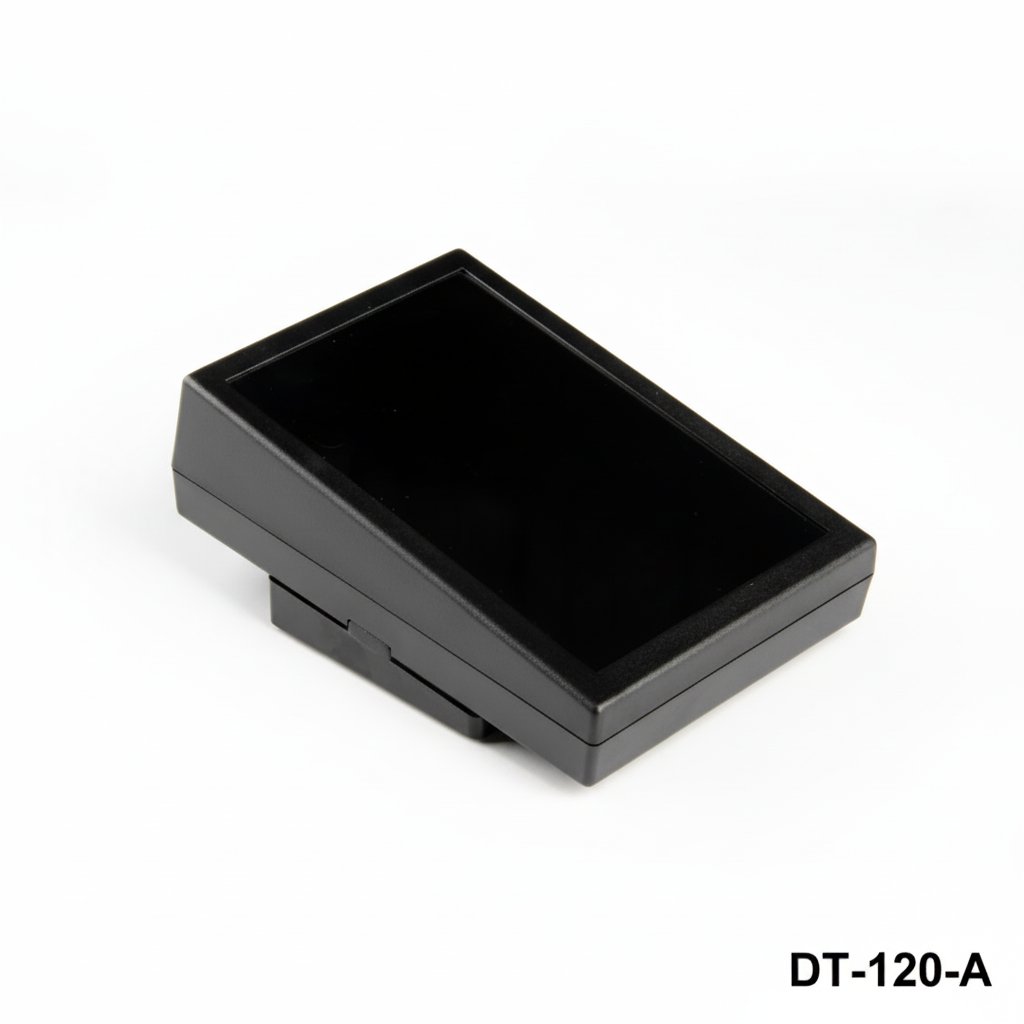 [DT-120-A-0-S-0] DT-120 Schuine Desktop Behuizing ( Zwart, met Schuine Montageset )