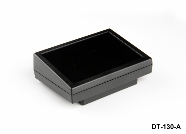 [DT-130-A-0-S-0] DT-130 Schräges Desktop-Gehäuse ( Schwarz , mit Schrägem Montagekit )