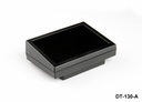 [DT-130-A-0-S-0] DT-130 Schräges Desktop-Gehäuse ( Schwarz , mit Schrägem Montagekit )