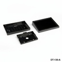 DT-130傾斜デスクトップエンクロージャ（黒、取り付けキット付き）+。