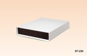 [DT-230-0-S-G-0] DT-230 Plastic Desktop Enclosure ( Light Gray, Black Panel)