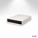 [DT-230-0-S-G-0] DT-230 Plastic Desktop Enclosure ( Light Gray, Black Panel)