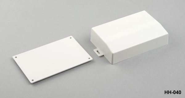 [HH-040-A-0-G-0] Caixa para dispositivos portáteis HH-040 (cinzento claro, com orelhas de montagem)+