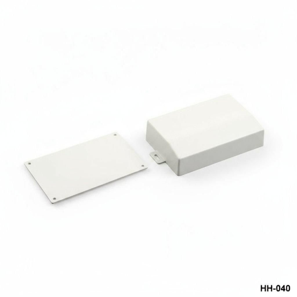 [HH-040-A-0-G-0] HH-040 handbehuizing (lichtgrijs, met montagegaten)+