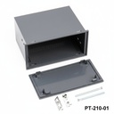 PT 210-01 Din Panel Enclosure ( Dark Gray)