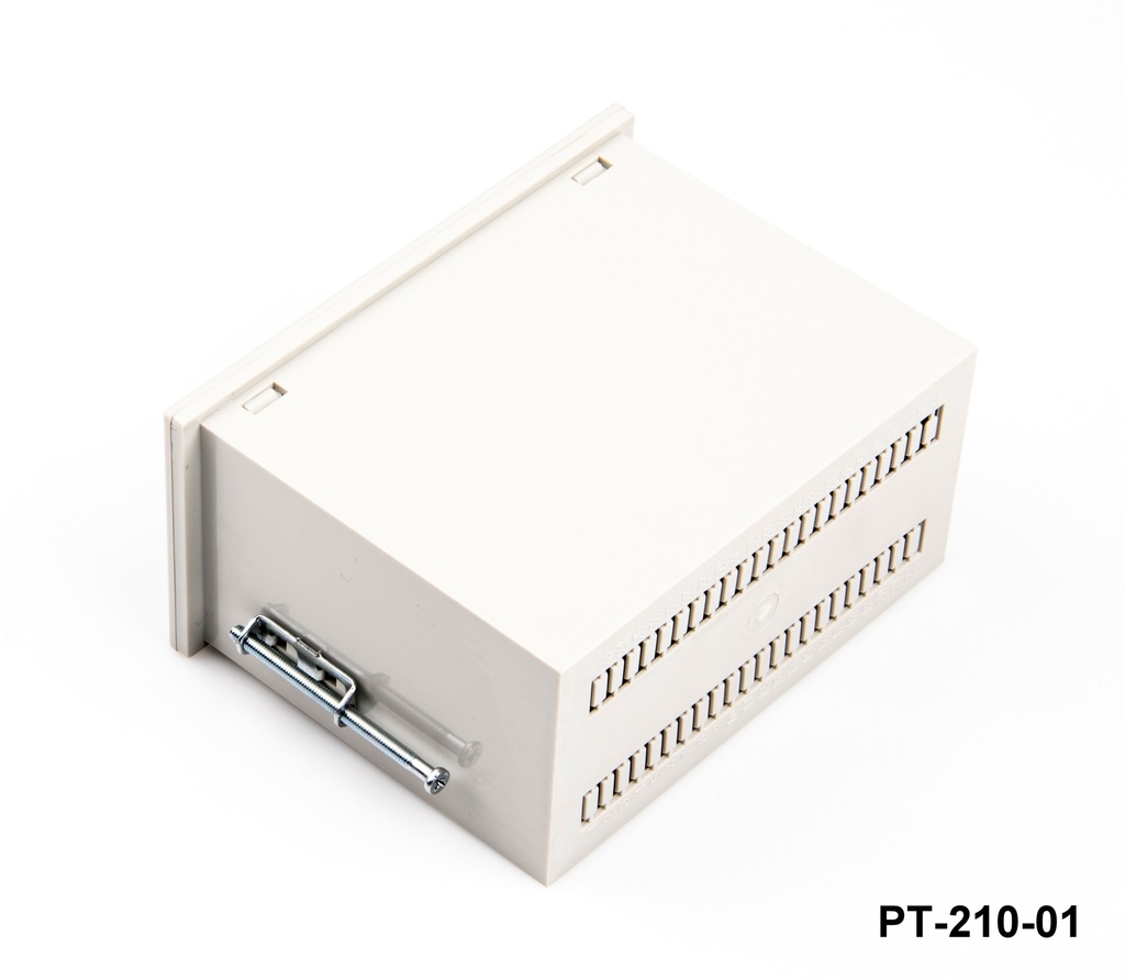 PT-210-24 Din Panel Enclosure (Light Gray ) w Terminal Slot