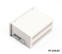 PT-210-24 Din Panel Enclosure (Light Gray ) w Terminal Slot