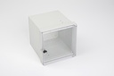 PT-280 Din Panel Enclosure (Light Gray) Transparent Hinged Front Cover