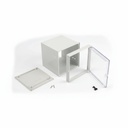 PT-280 Panel Tipi Kutu (Açık Gri) Şeffaf Menteşeli Ön Kapak Parçalı