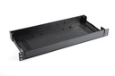 [RM-201-A-0-S-0] RM-201 19" 1U Rack Mounted Enclosure (Black, No Mounting Ear)+