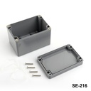 [SE-216-0-0-D-0] SE-216 IP-67 Sealed Enclosure (Dark Gray)+