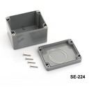 [SE-224-0-0-D-0] SE-224 IP-67 Sealed Enclosure (Dark Gray)-