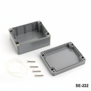 [SE-222-0-0-D-0] SE-222 IP-67 Sealed Enclosure (Dark Gray)+