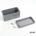 [SE-228-0-0-D-0] SE-228 IP-67 Contalı Kutu (Koyu Gri)+