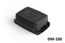 DM-100 Wall Mount Enclosure (Black, Open)