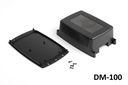 DM-100 Wall Mount Enclosure (Black, Open) Pieces