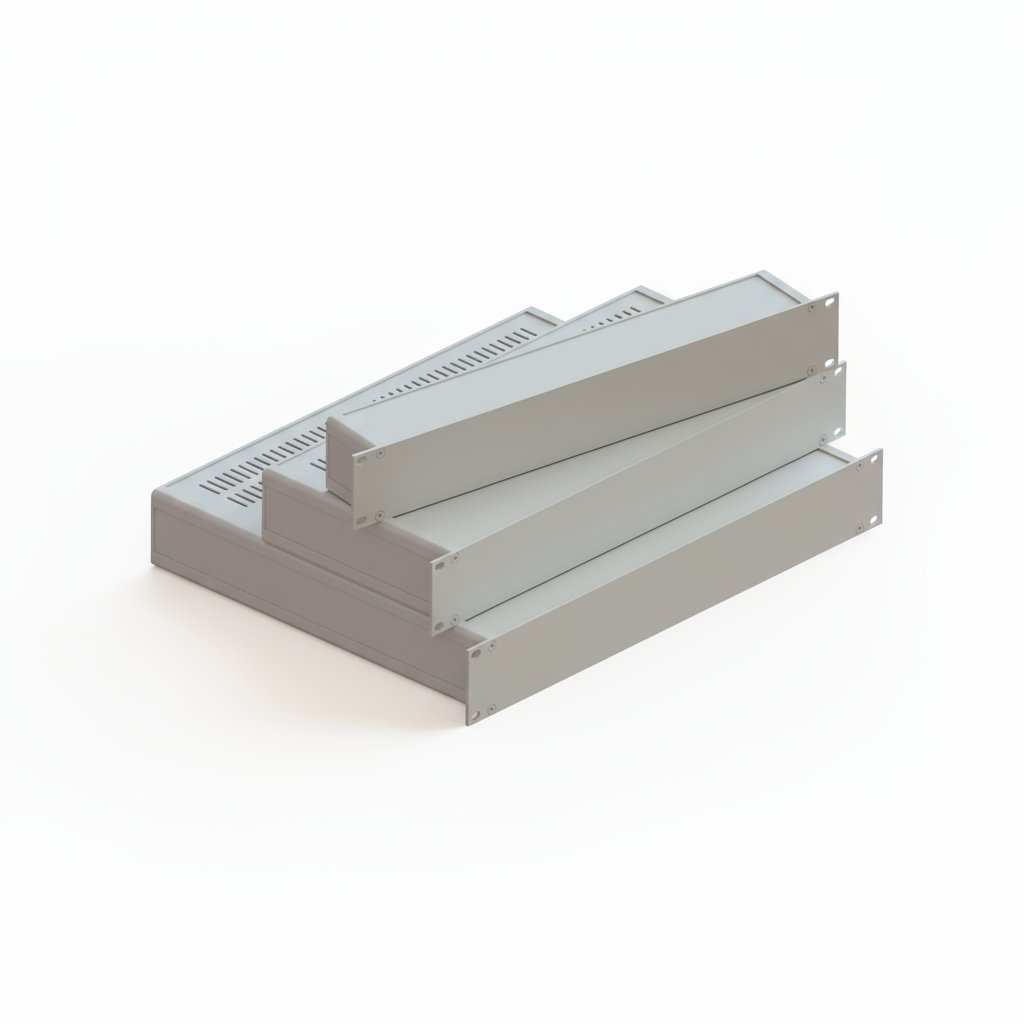 Armário de alumínio de 19" 1,5U para montagem em bastidor