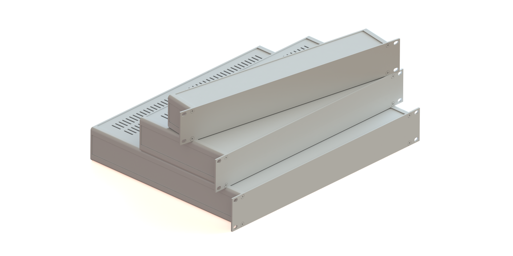 Boîtiers de rack de 19" 1,5U en aluminium