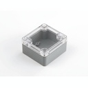 [SE-205-C-0-DT-AP] SE-205 IP-67 Contalı Kutu (Koyu Gri, ABS, Şeffaf Kapak)