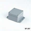[SF-207-0-0-D-0] SF-207 IP-67 Montaj Ayaklı Contalı Kutu (Koyu Gri)