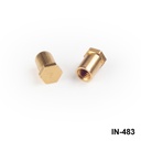 M4 8,3 mm Altıköşe Pirinç insert+