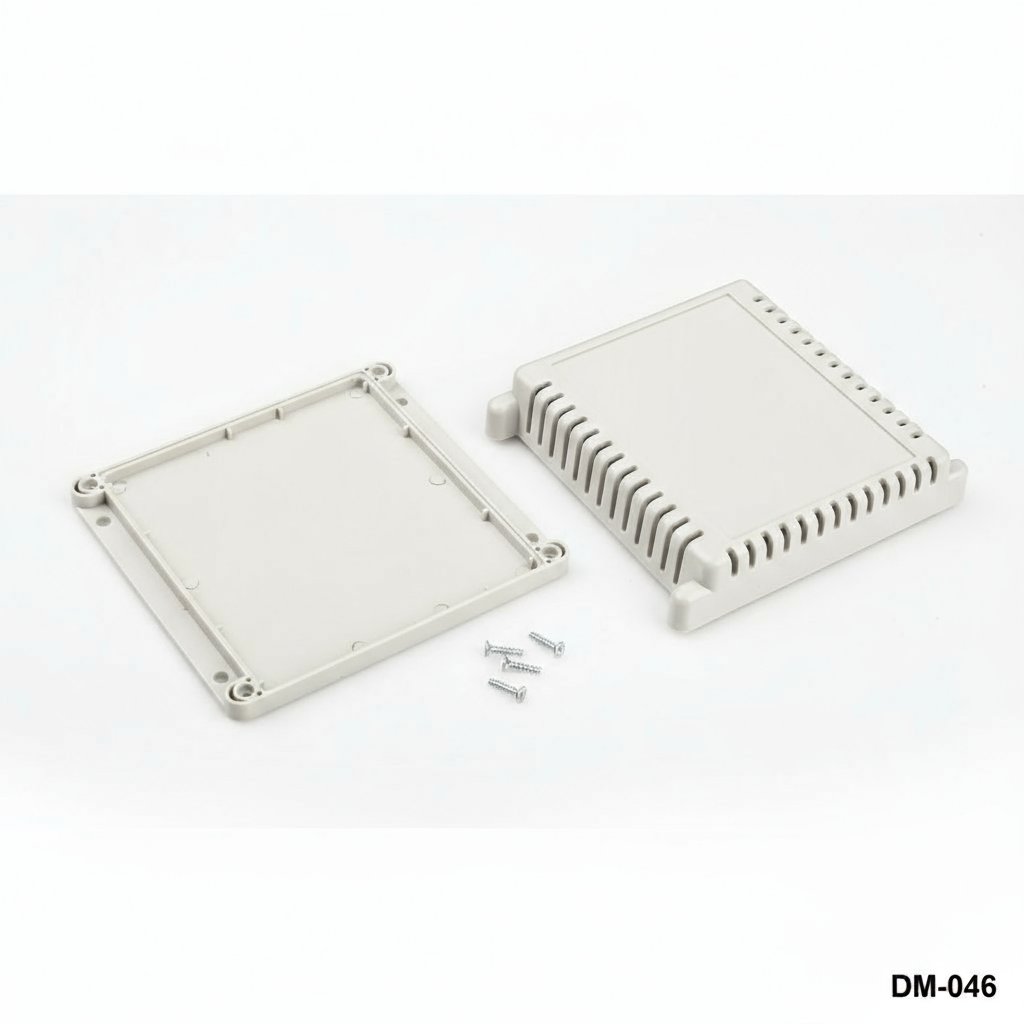 [DM-046-0-0-G-0] DM-046 Custodia per montaggio a parete (grigio chiaro)+