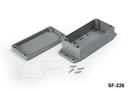 [SF-226-0-0-D-0] SF-226 IP-67 Flanged Sealed Enclosure (Dark Gray)+