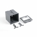 PT-190-24 Panel Tipi Kutu (Koyu Gri) Şeffaf Panel Model8 Parçalı