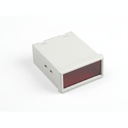 PT-130 Din Panel Enclosure (Light Gray) Red Panel