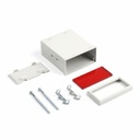 PT-130 Din Panel Enclosure (Light Gray) Red Panel Pieces